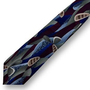 Jimmy Valvano Collection One Neck Toe Multicolor Abstract Print 80's Jewel Tones